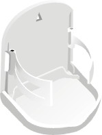 lalizas 96866 Folding Drink Holder 'Store-All' , 10x10,5x11cm - White