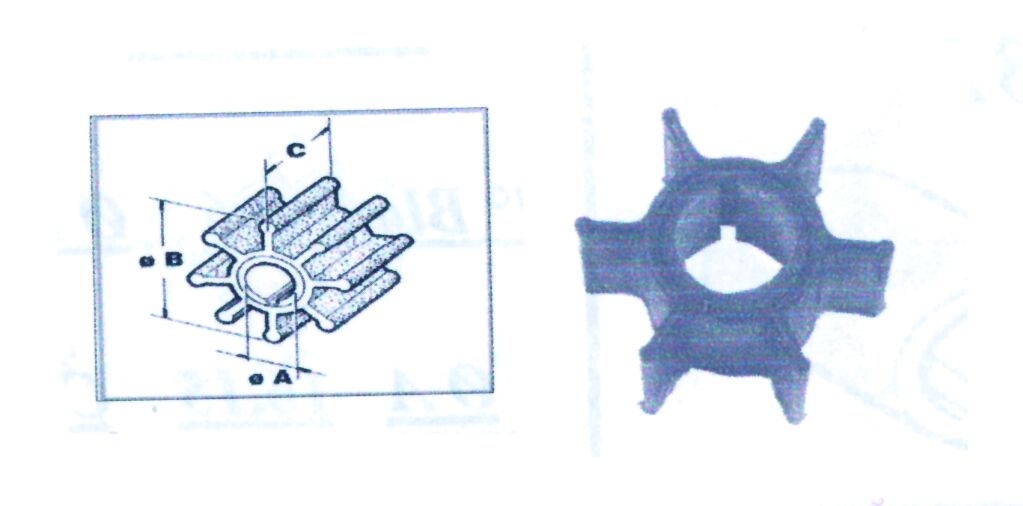 lalizas 97916 Engine Impeller CEF for Yamaha Ø22,45 89Χ31