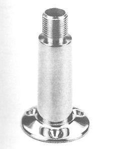 lalizas 98688 Fixed antenna base, inox 304, Diam. 73mm, H 102mm