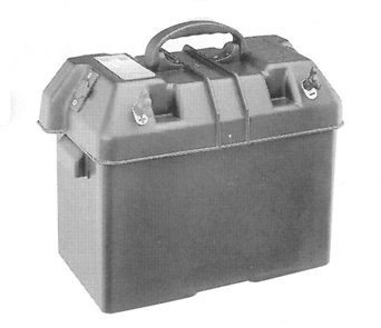 lalizas 98737 Battery Box.Heavy duty Ext.Dim.340x200x230mmUp To 100Ah.