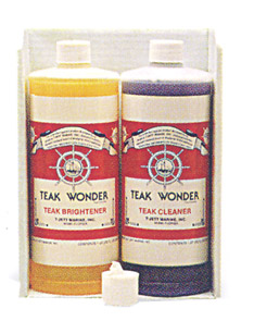 lalizas 98865 TEAK WONDER Combo Pack Teak Cleaner & Brightener, 2 pcs x 1L