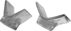 lalizas 99615 Bow stop, polymer, black, 76x76x89mm