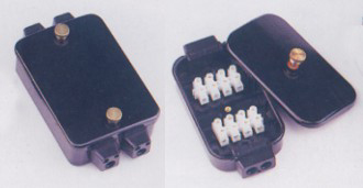 lalizas 99733 Connection Box, 2 Terminal Strips, Waterproof  w/ 4 Conductors