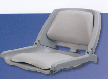 lalizas 99801 Traveller fold-down Chair shell, w/ cushions, grey, Springfield
