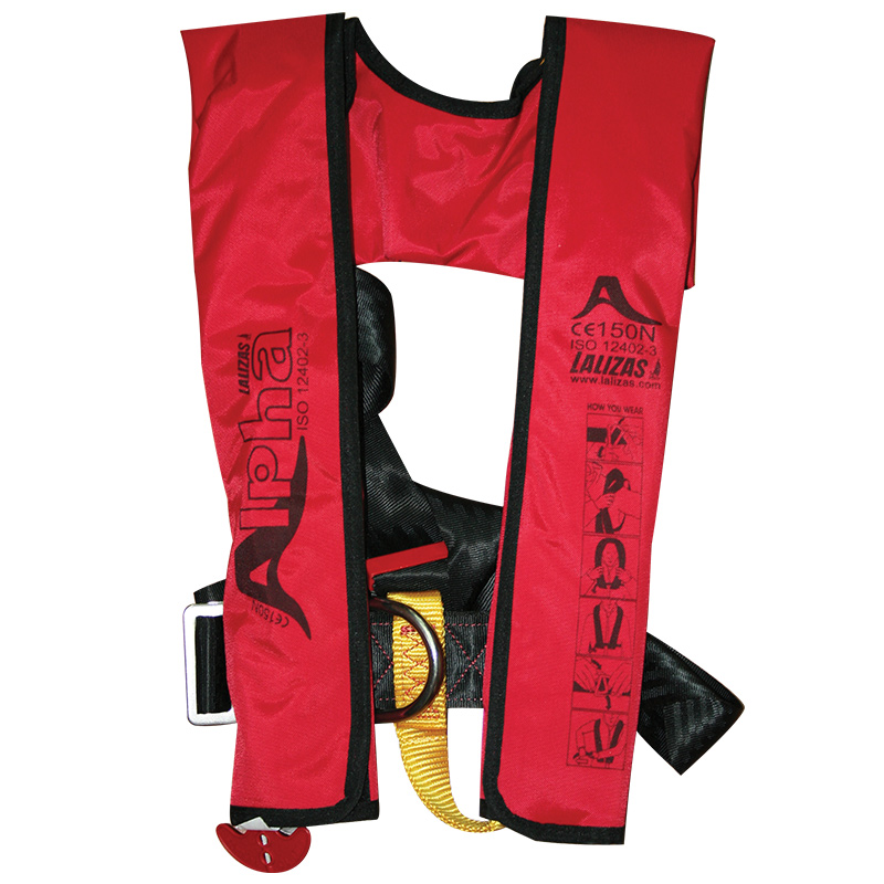 Alpha Infl.Lifejacket, Auto, 170N, w/ harness, ISO, Adult