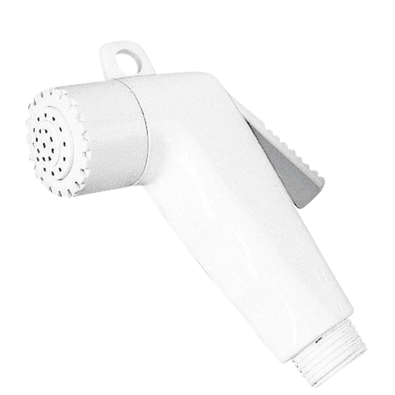 Shower Head, ABS, Short, 1/2''  Thread  w/o Hose, White