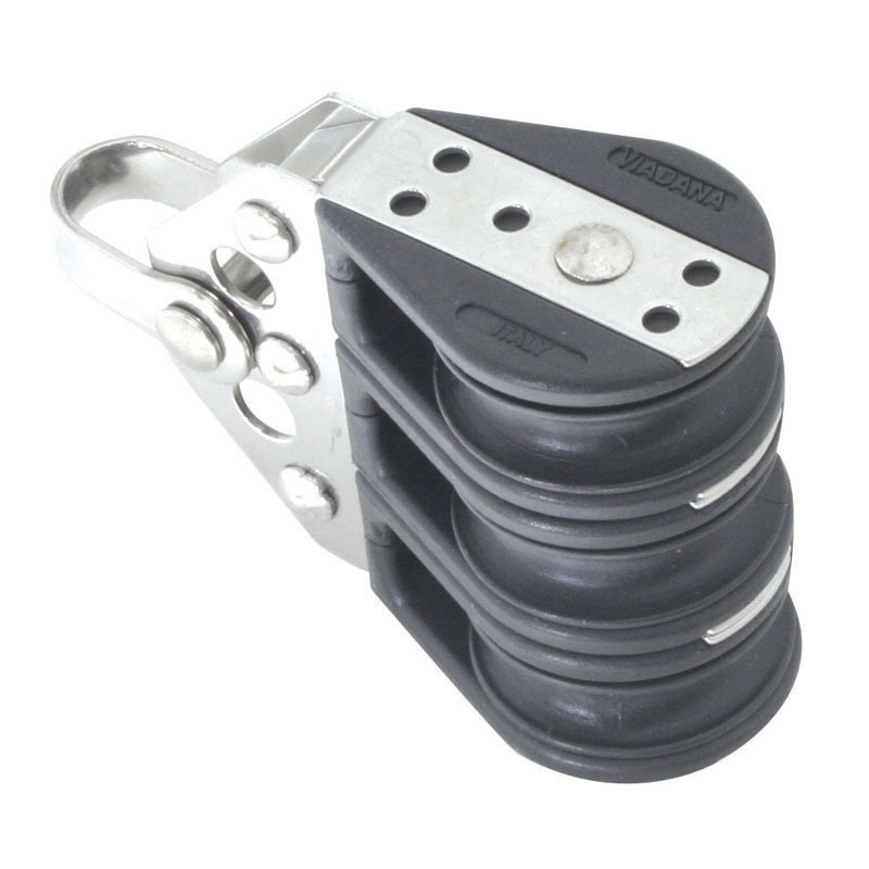 Triple ball bearing block t, Diam.28mm, Diam. 8mm