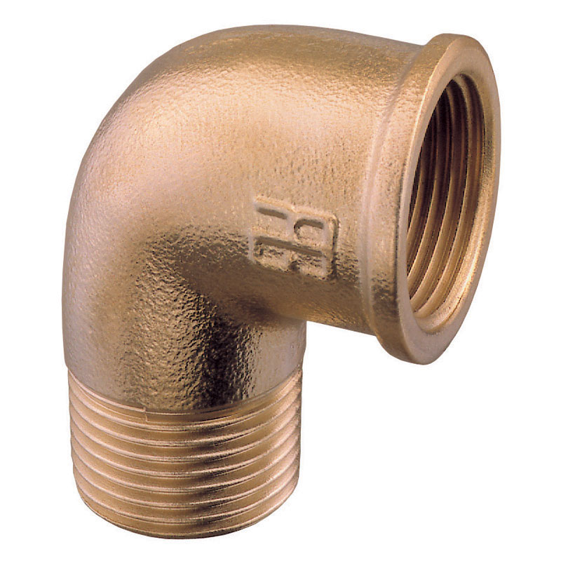 Elbow 90o, M-F, Brass, 1/4''