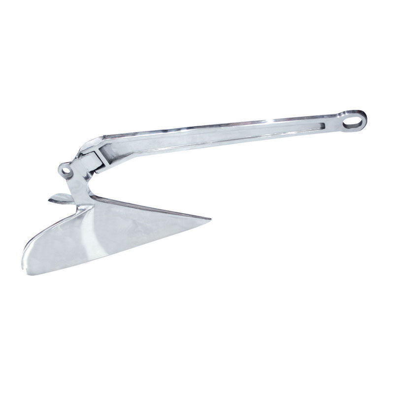 Plough anchor, hot dip galvanized, CQR type, 7kg