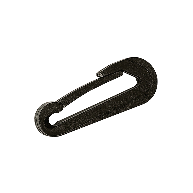 Snap Hook Std, L.48mm, f/Ø5mm Cord, Plastic, Black