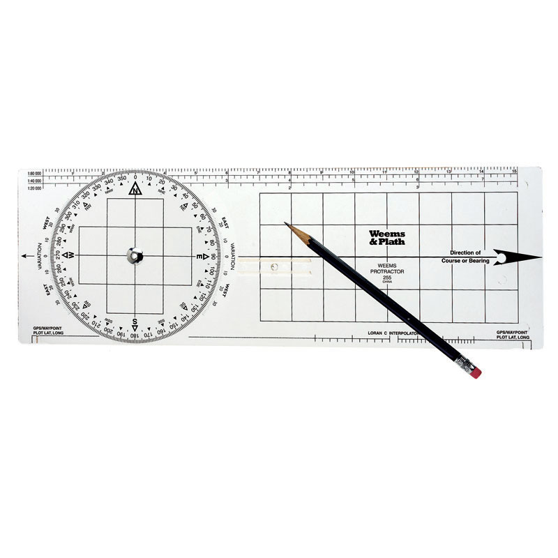 Chart protractor, 15'' x 5''