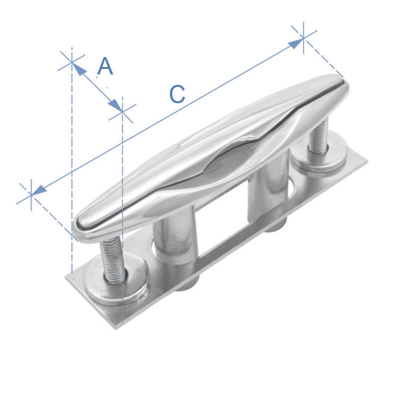 Pull-up Cleat, Inox 316, 114,3mm (4,5)