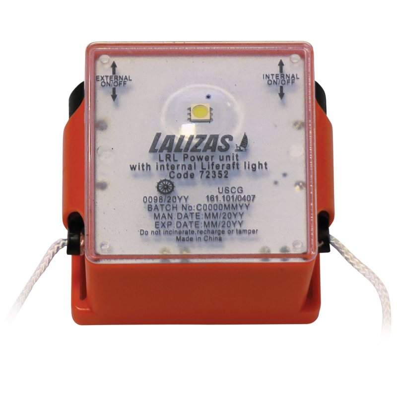 lalizas 72352 LALIZAS LRL Power Unit with Internal Liferaft Light, SOLAS/MED/USCG