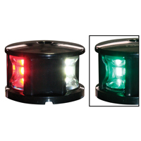 lalizas 71309 FOS LED 12 Tri-colour Light, with black housing