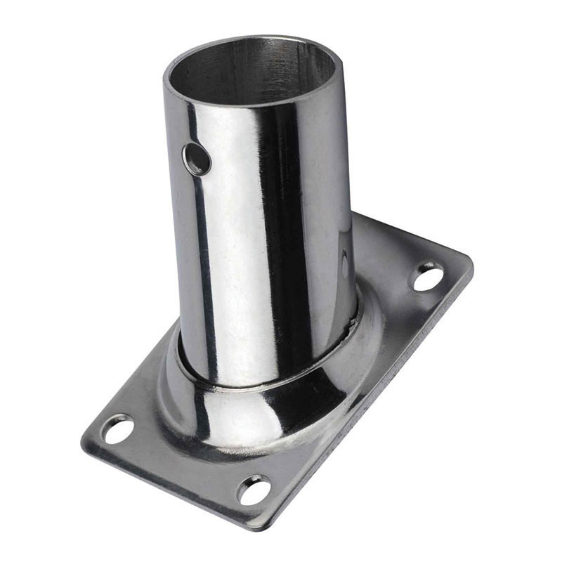 Rectangular Base, w/inclination 60°, Inox 316, ø25mm