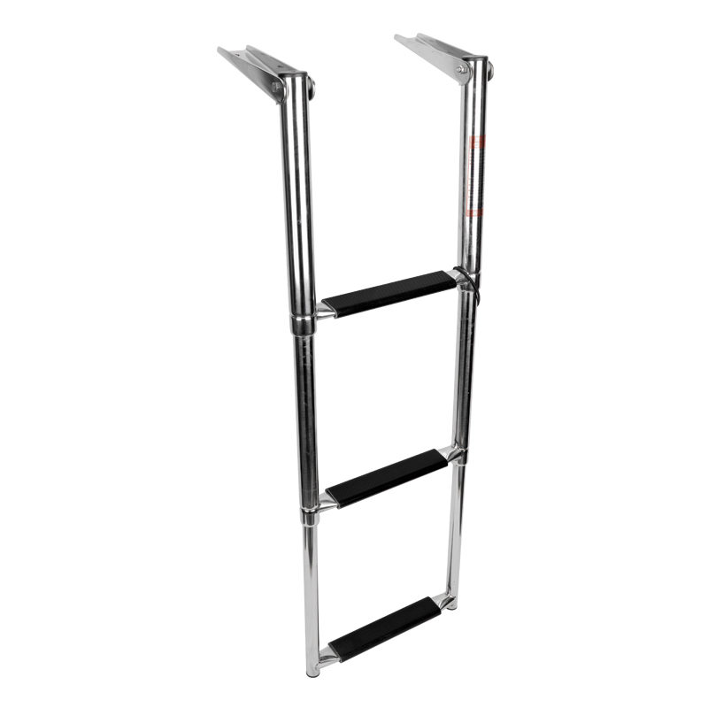 Telescopic Ladder, 3 steps, Inox 316, L875xW290mm