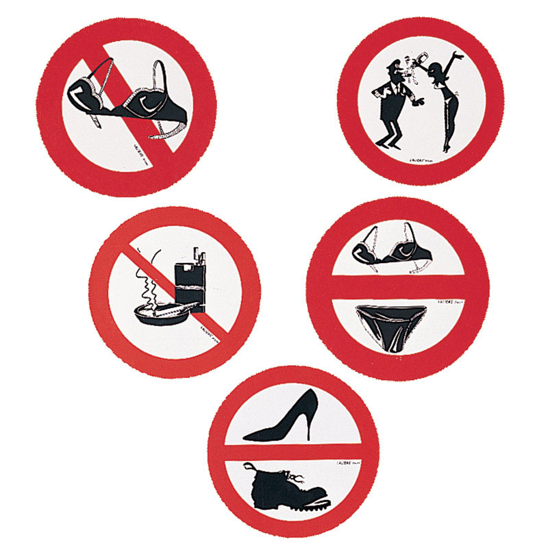 PVC Sticker ''No shoes'', Diam. 135mm