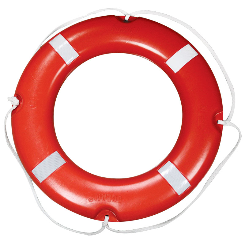 LALIZAS Lifebuoy Ring SOLAS/MED, w/Retroreflect.Tape, Ø73cm, 2.5Kg