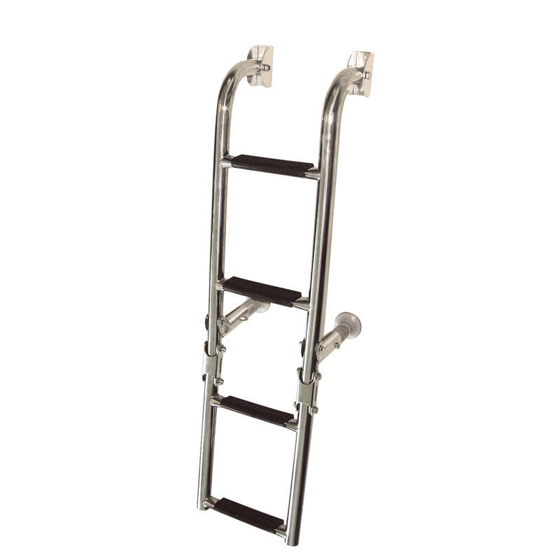 Foldable Ladder, 1+2 steps, Inox 316, 90⁰, L760xW205mm