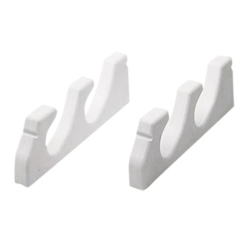 Storage Rack (Pair) for 2 Fishing Rods, White