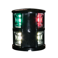 lalizas 71311 FOS LED 12 Tri-colour & Anchor Light, with black housing