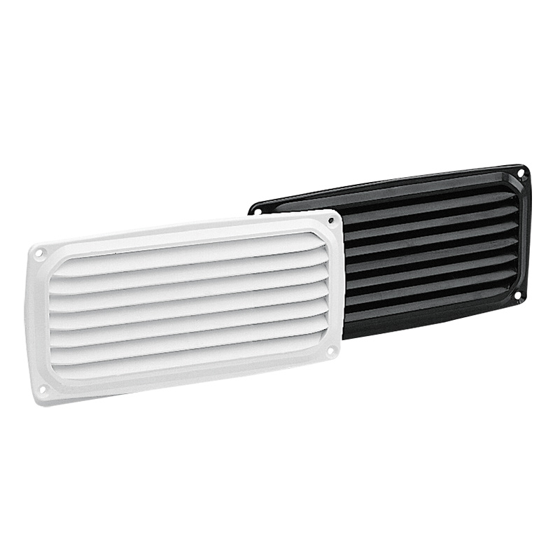 Ventilation Shaft Grilles Cover, 200x100x8mm, Black