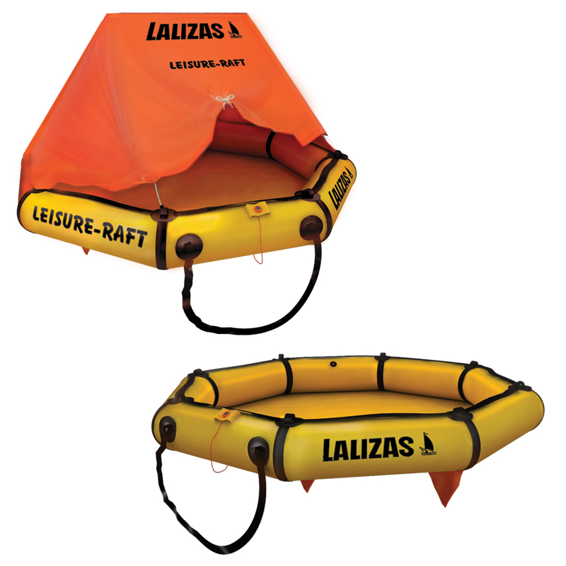 LALIZAS LEISURE-RAFT liferaft, with canopy, 4prs