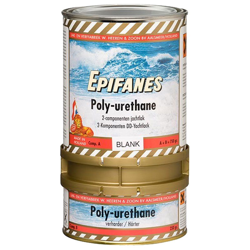 Poly-urethane Clear Gloss Epifanes, 2 components, w/ UV filter, 750gr