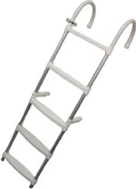 Ladder, 5 steps, Aluminium, L1360xW350mm