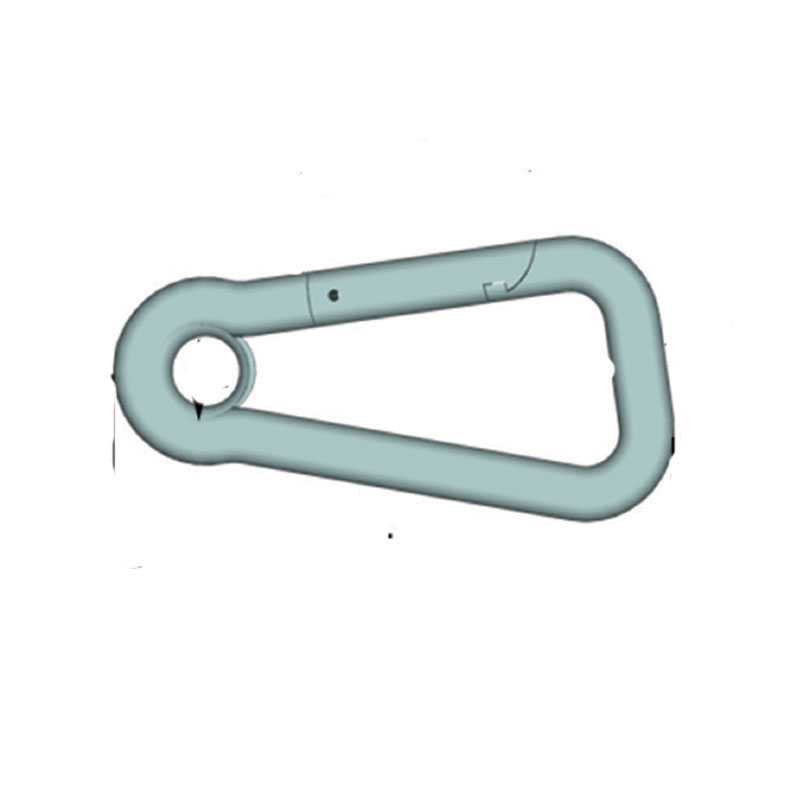 Asymetric cabine hook, AISI 316, diam. 8mm