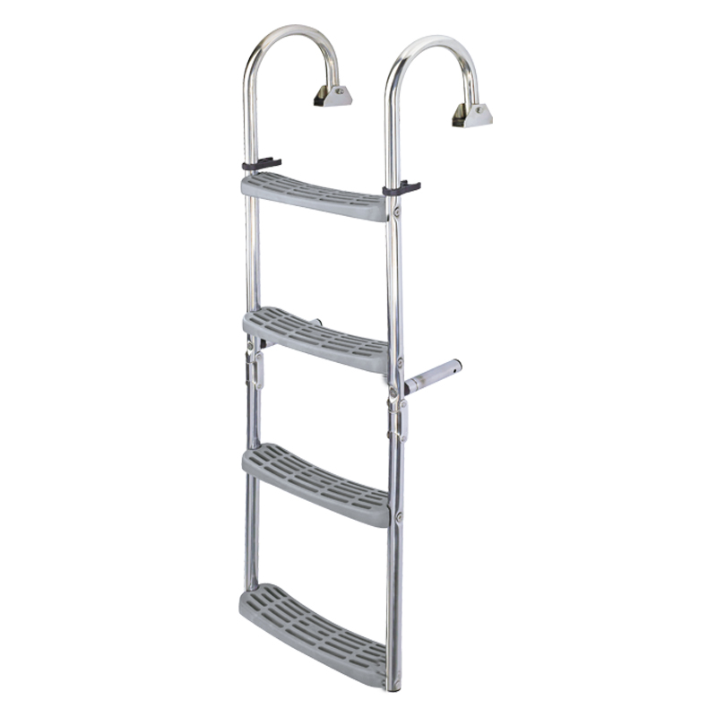 Foldable Ladder, 2+2 steps, Inox 316, 180⁰, L1050xW325mm