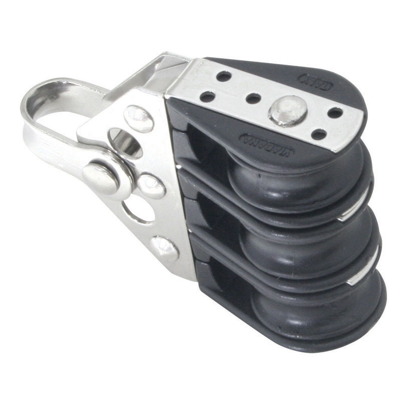 Triple ball bearing block, 22mm Diam. 6mm