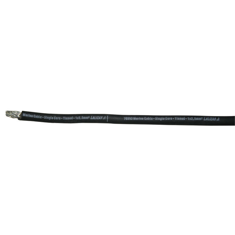 Marine Cable, Tinned, 10x0,5mm2, black