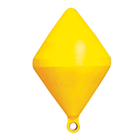 Marking Buoy, Bi-conical, Ext.Ø400mm, Yellow