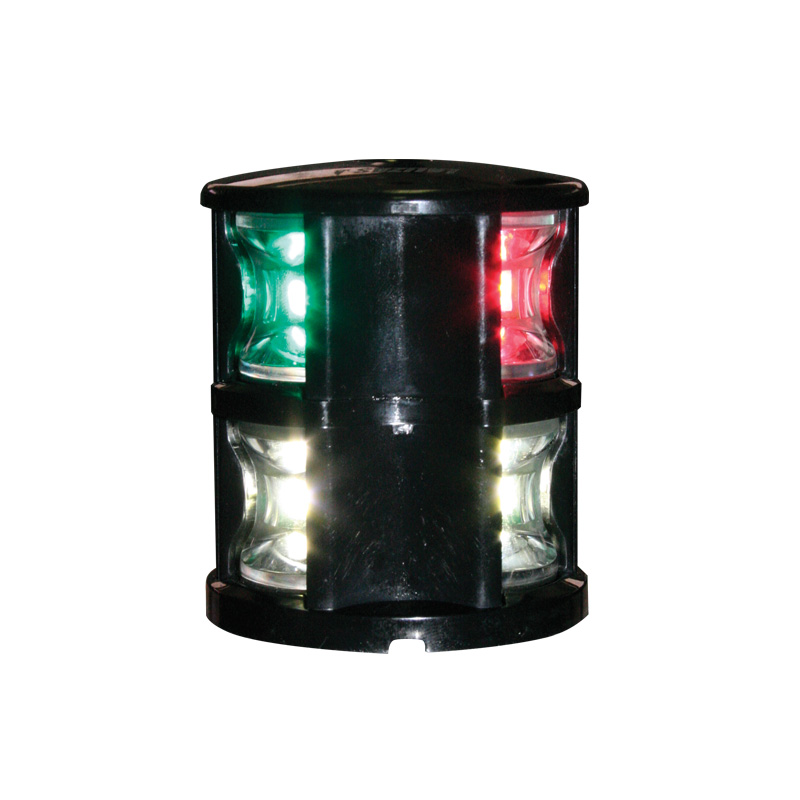 FOS LED 12 Tri-colour & Anchor Light, with black housing