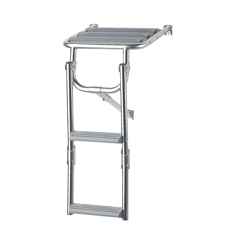 Platform Ladder,Inox 316, 2 Plastic Steps, L600xW325mm