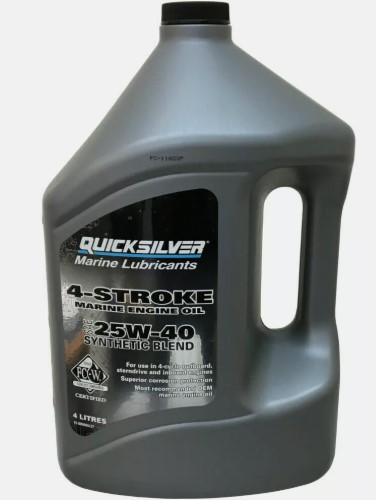 Mercury 8M0086227 25W-40 SYNTHETIC 4STRK OIL 4LTR