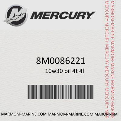 Mercury 8M0086221 10W30 OIL 4T 4LTR