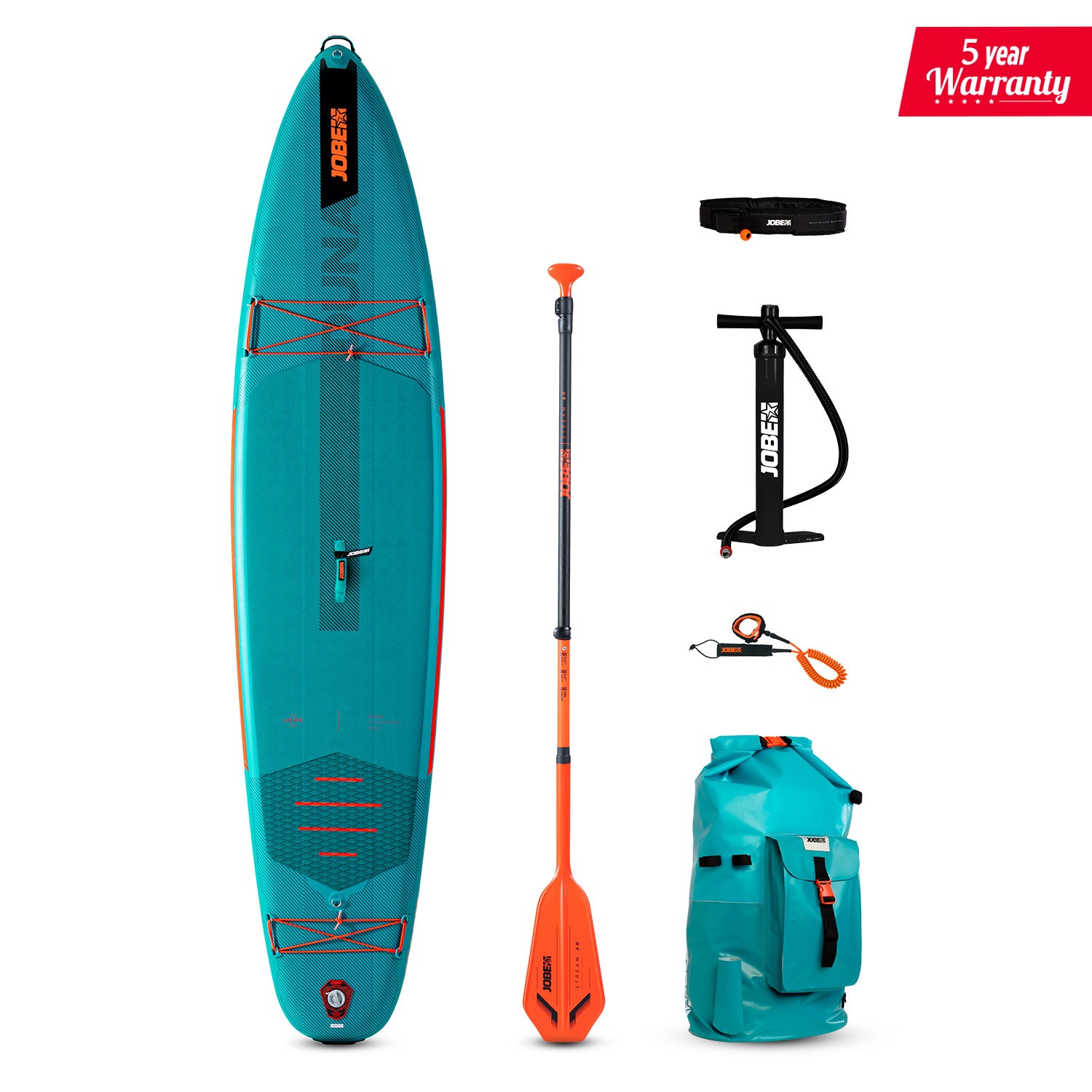 JOBE DUNA 11.6 INFLATABLE PADDLE BOARD  PACKAGE TEAL