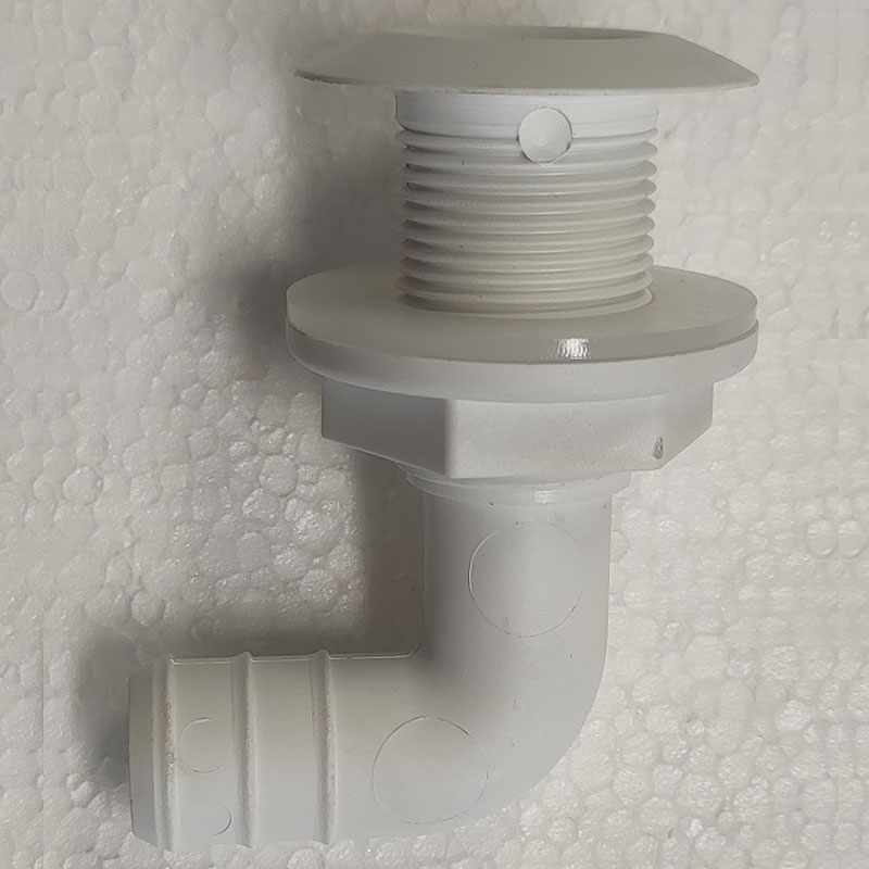 190019 - Bulk Packaging for OEM, Thru-Hull Elbow 90°, for Hose Ø20mm, White, ISO