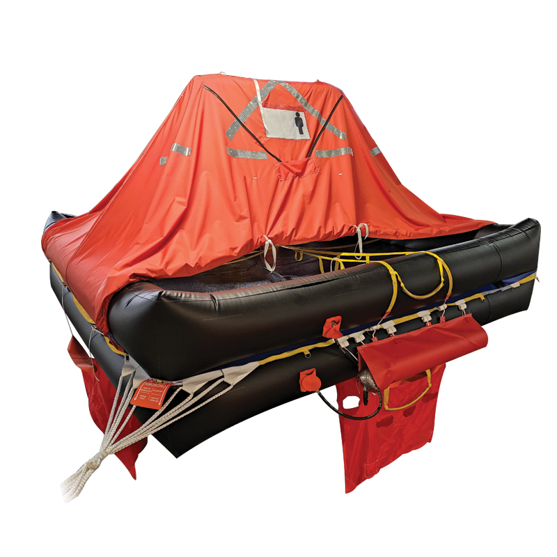 LALIZAS Liferaft SOLAS DEEP SEA II,TOB,Compact,6 prs,flat pack (A) (501609)