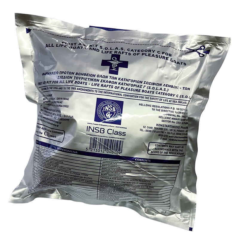 56880 - First Aid Kit Category C SOLAS, for all Life Boats & Life Rafts of Pleasure Boats