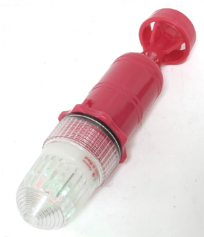 63455 - Flashing led light with photocell, Torpedo 8, white colour, 1 battery size D