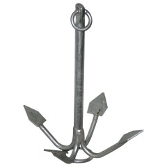 70966 - Grapnel anchor, hot dip galvanised, 15kg