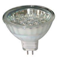 Bulb 12V, LED, MR16, G5.3, cool white – 10 SMDs,50x45mm (71225)