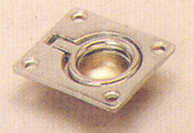 99817 - Ring Pull, brass chrome plated, length 44mm x width 38mm x height 13mm
