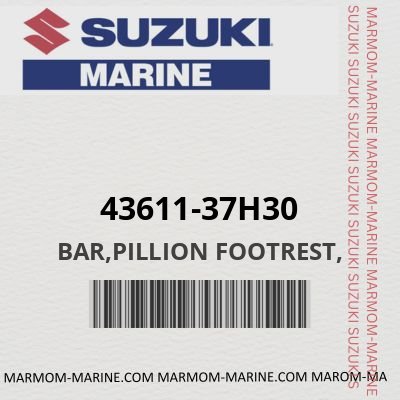 BAR,PILLION FOOTREST, (43611-37H30)