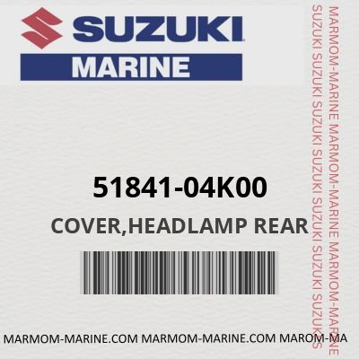51841-04K00 - COVER,HEADLAMP REAR