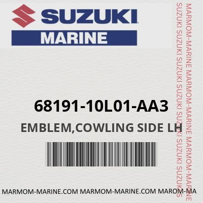 EMBLEM,COWLING SIDE LH (68191-10L01-AA3)
