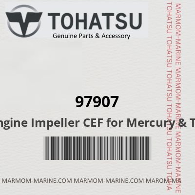 Engine Impeller CEF for Mercury & Tohatsu Ø10,25 33,6Χ14,3 (97907)